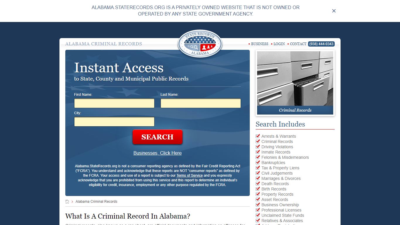 Alabama Criminal Records | StateRecords.org